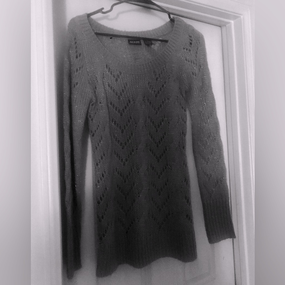 ALLOY Pointelle Tunic Sweater